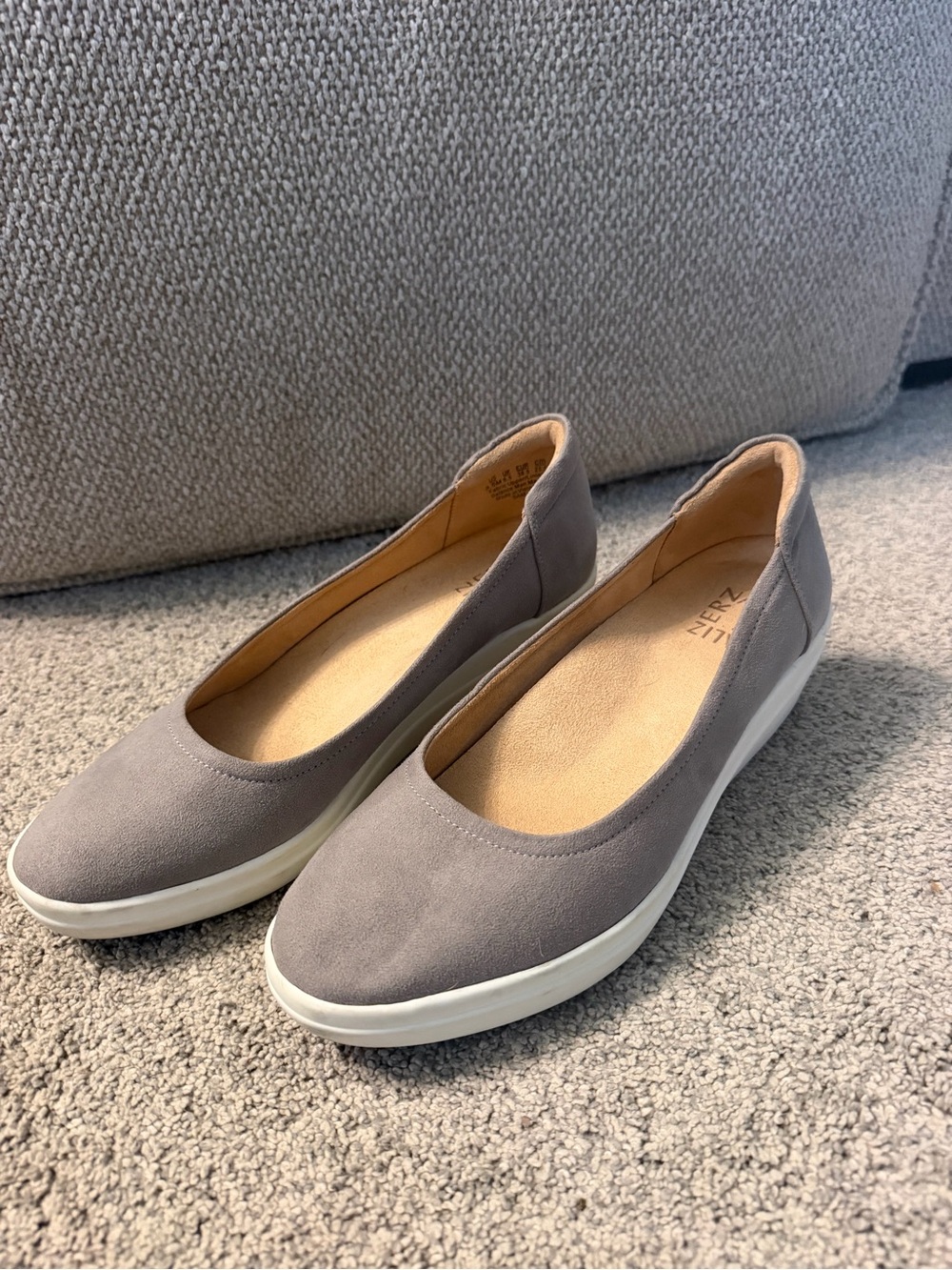 Naturalizer Women's Gray Slip-On Wedges